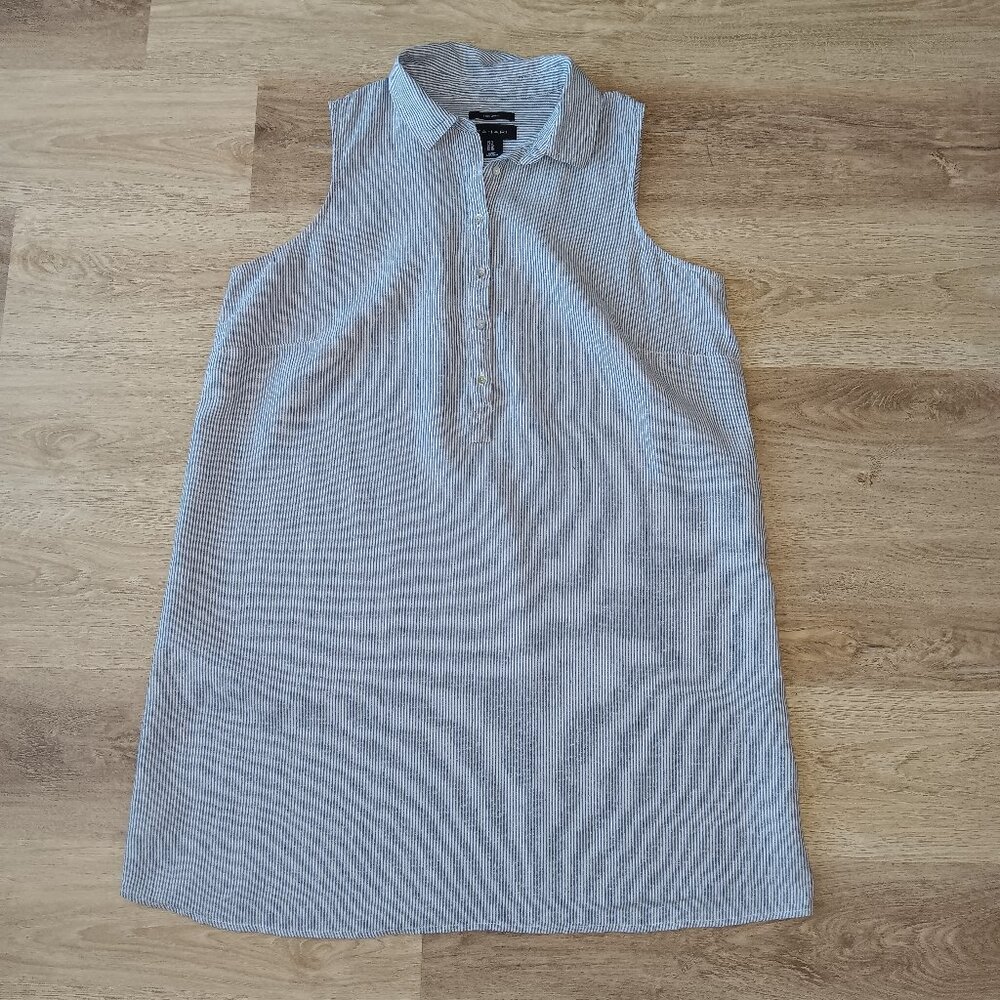 Tahari 1X Linen Shirt Dress